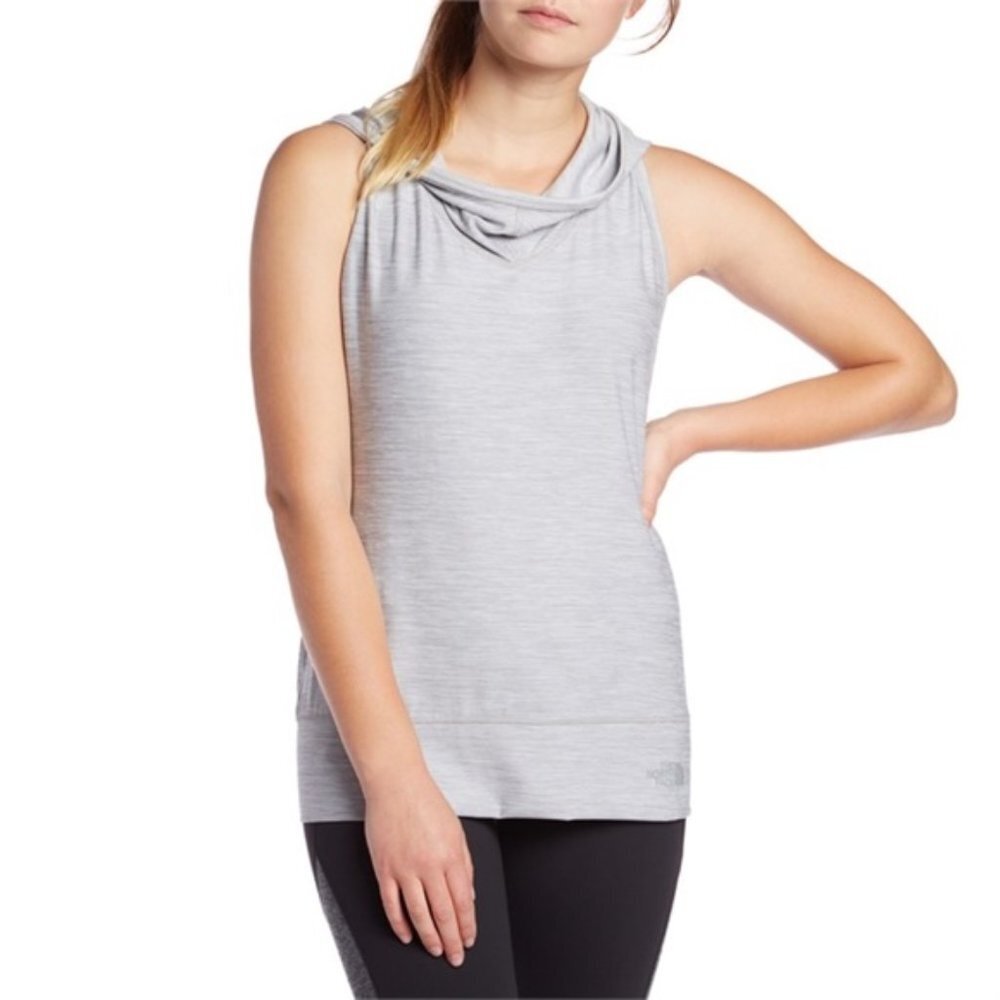 THE NORTH FACE Gray Motivation Sleeveless Hoodie